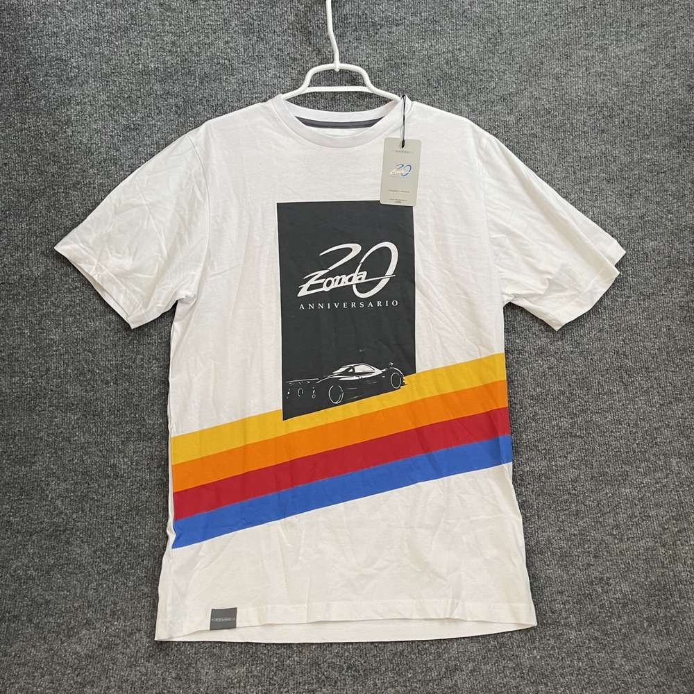 Pagani Zonda 20th Anniversary Tee Shirt Mens Sz 2XL White